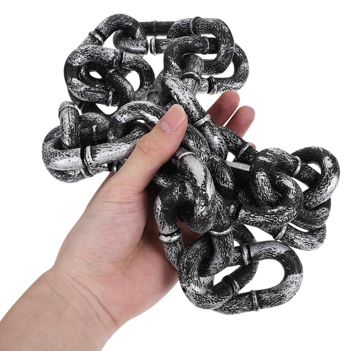 IMIKEYA Halloween Chains: 6.5 Feet Plastic Chains Props Costume Chain Halloween Decoration Prison Chain Cosplay Halloween Props Halloween Chain Links for Halloween Party Decorations