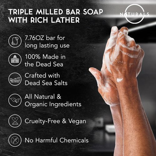 O Naturals Citrus Men's Soap Bar - Exfoliating All-Natural Formula | 7.76 oz Unisex Size
