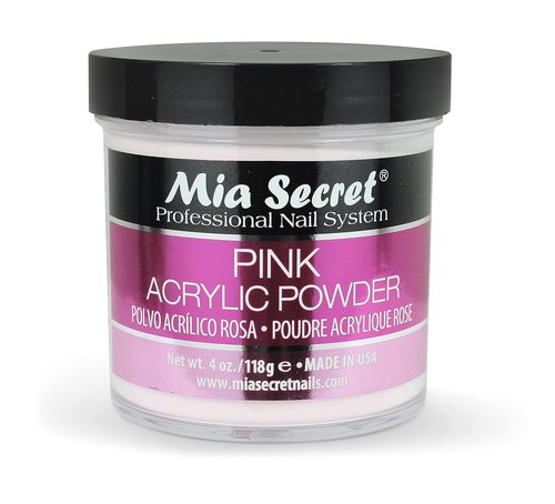 Mia Secret Pink Acrylic Powder - Professional Quality Nail Enhancement | 4 oz. Size