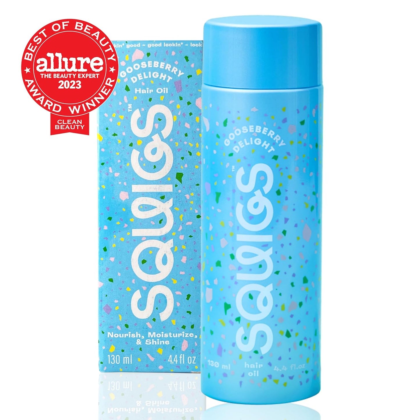 Squigs Hair Growth Oil - Nourishing Amla, Castor & Coconut Oil Blend for Frizz Control | 130ml