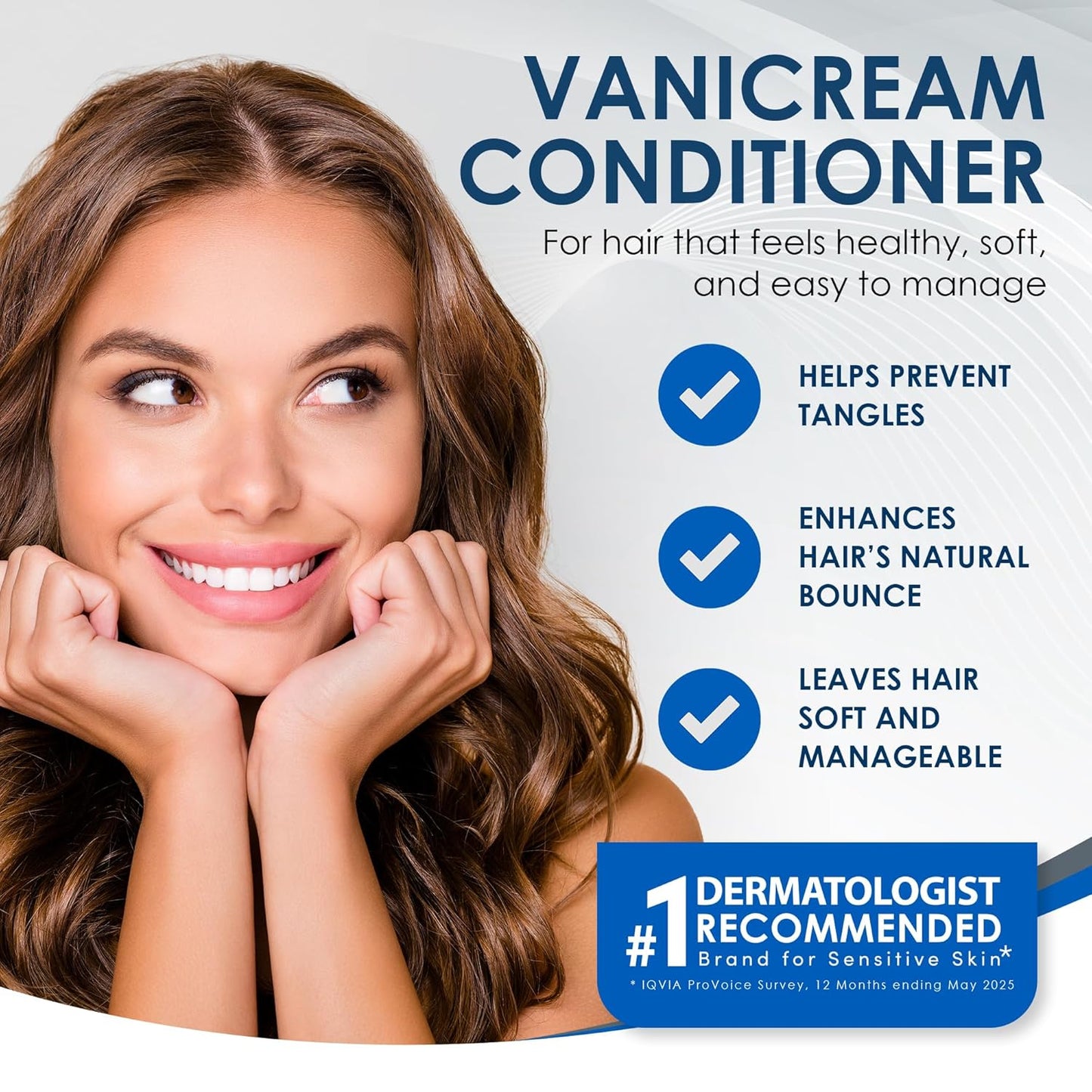 Vanicream Conditioner - pH Balanced Formula for All Hair Types & Sensitive Scalps | Fragrance-Free, 12 Fl Oz