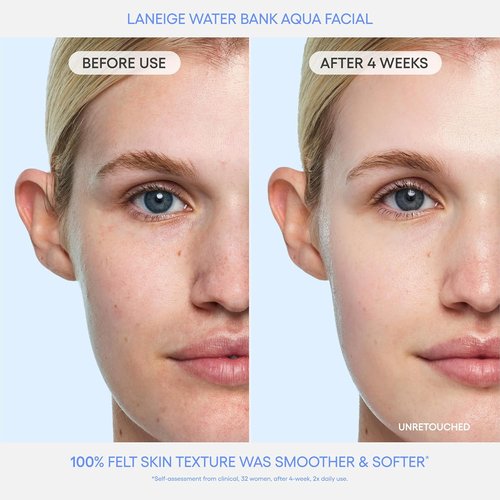 LANEIGE Water Bank Aqua Facial Serum - Hydrating & Exfoliating K-Beauty Serum with AHA/BHA/PHA | Smooth, Radiant Skin