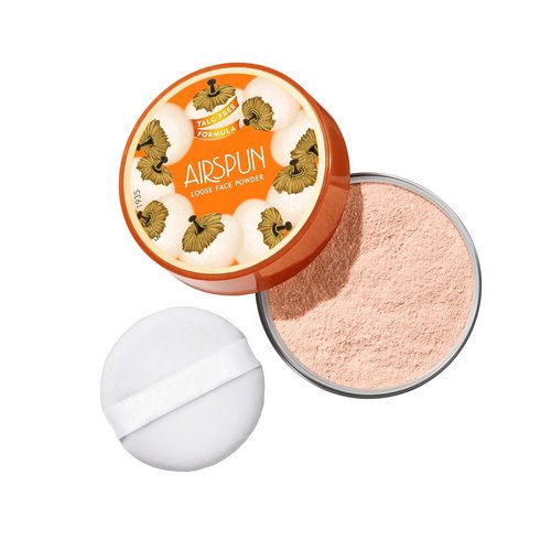Airspun Loose Setting Powder - Talc-Free, Pore Minimizing, Oil Absorbing Face Powder | Honey Beige
