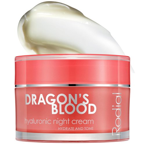 Rodial Dragon's Blood Hyaluronic Night Cream - Deep Hydration & Repair | 1.7 Fl Oz