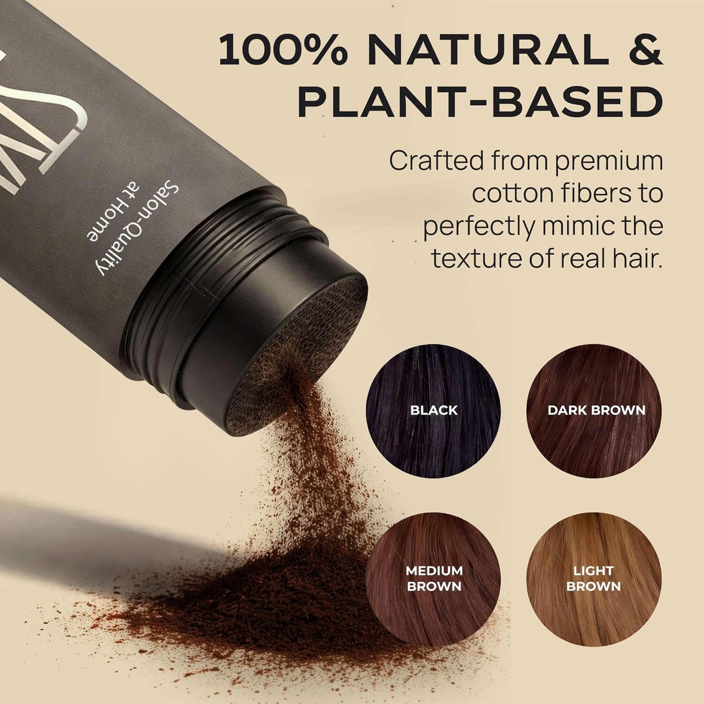 Style Edit Hair Building Fibers - Conceal Thinning Hair & Receding Hairlines | 100% Plant-Based, Dark Brown, 0.88oz
