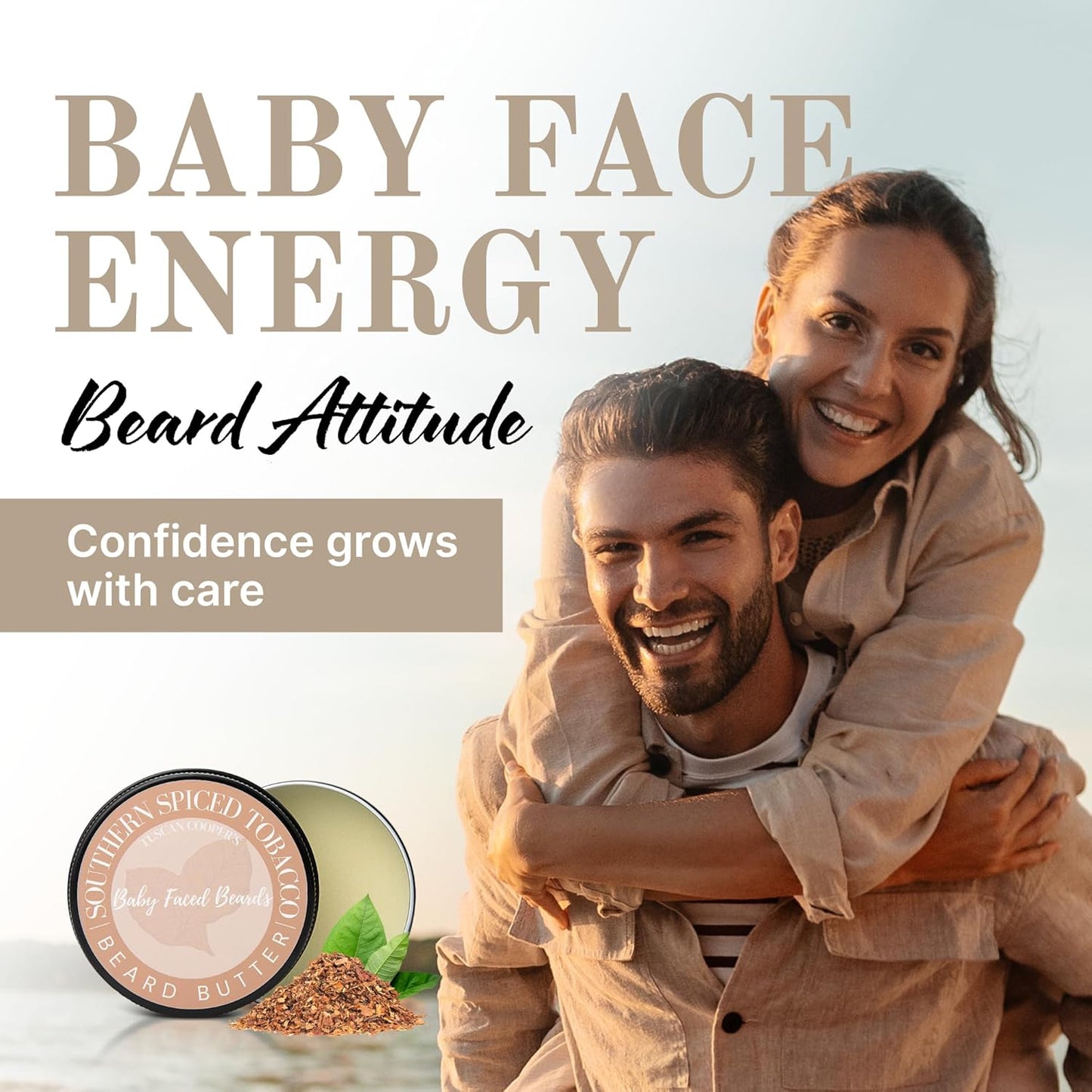Tuscan Cooper's Beard Butter - Moisturizing Balm for All Hair Types | 4oz Southern Spiced Tobacco