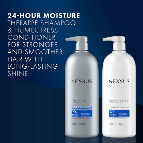 Nexxus Therappe & Humectress Shampoo and Conditioner Set - Silicone-Free Moisturizing for Dry Hair | 33.8 oz Each