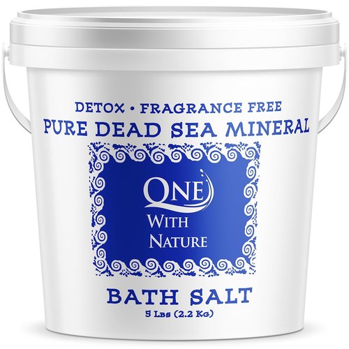 Dead Sea Spa 100% Pure Mineral Bath Salt - 5Lb Frag-Free Relaxation & Skin Nourishment