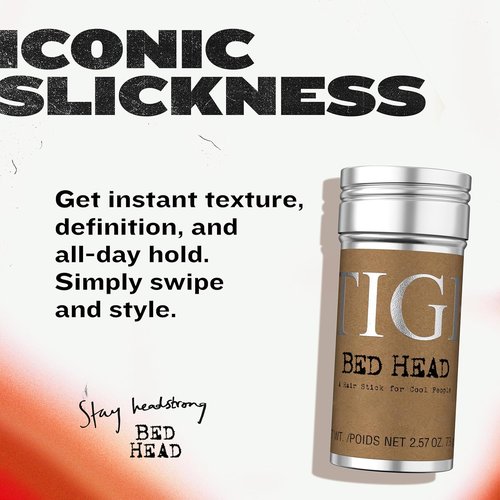 Bed Head by TIGI Hair Wax Stick - Professional Styling Wax for High-Definition Texture & Humidity Resistance, 2.57 oz