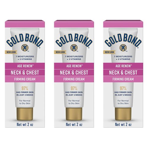 Gold Bond Age Renew Neck & Chest Firming Age Renew Cream, 2 oz., Clinically Tested Skin Firming Neck Cream