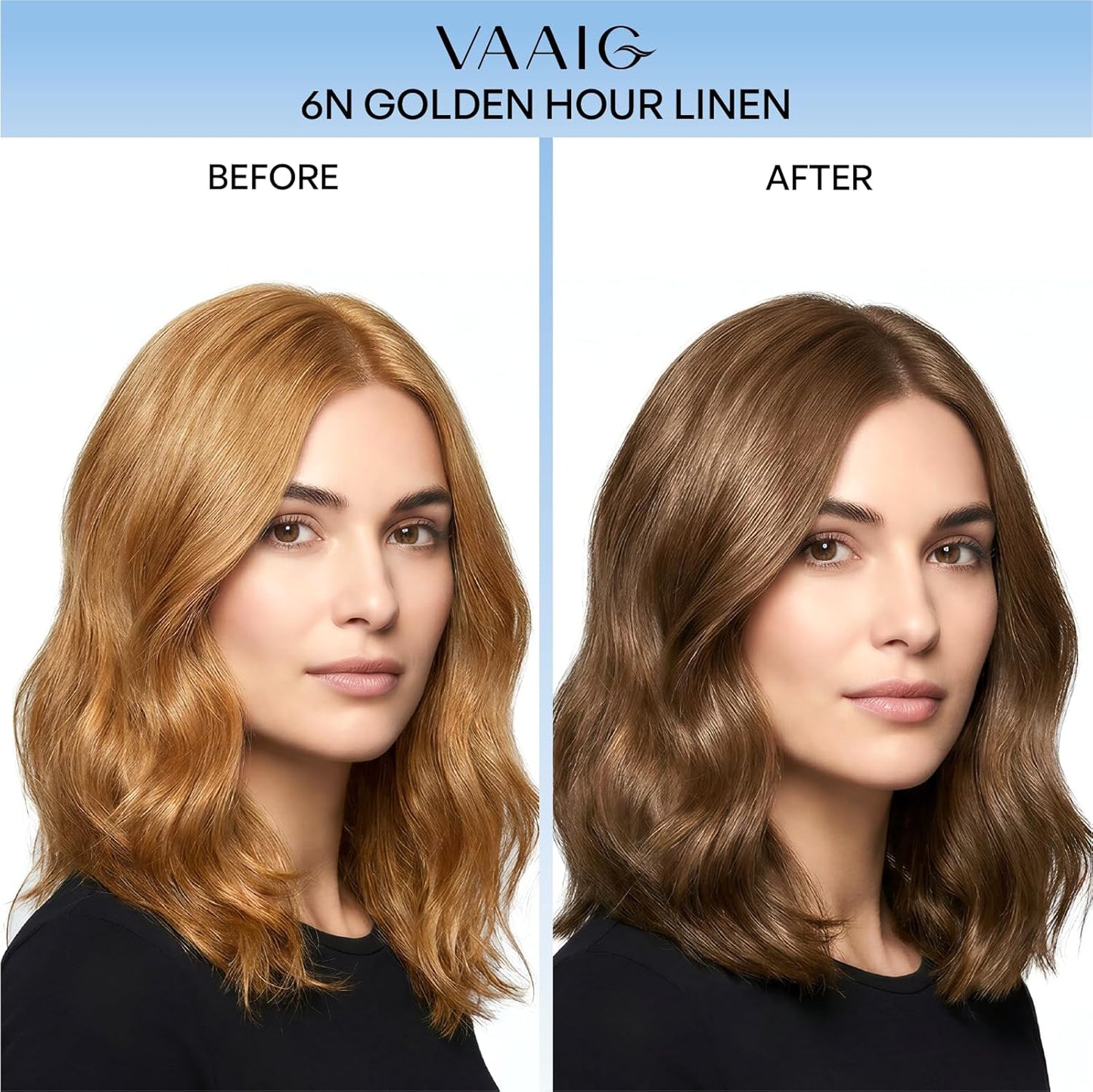 Skiennix Permanent Hair Dye - Ammonia-Free Gray Coverage for Sensitive Scalps | 6N Golden Hour Linen