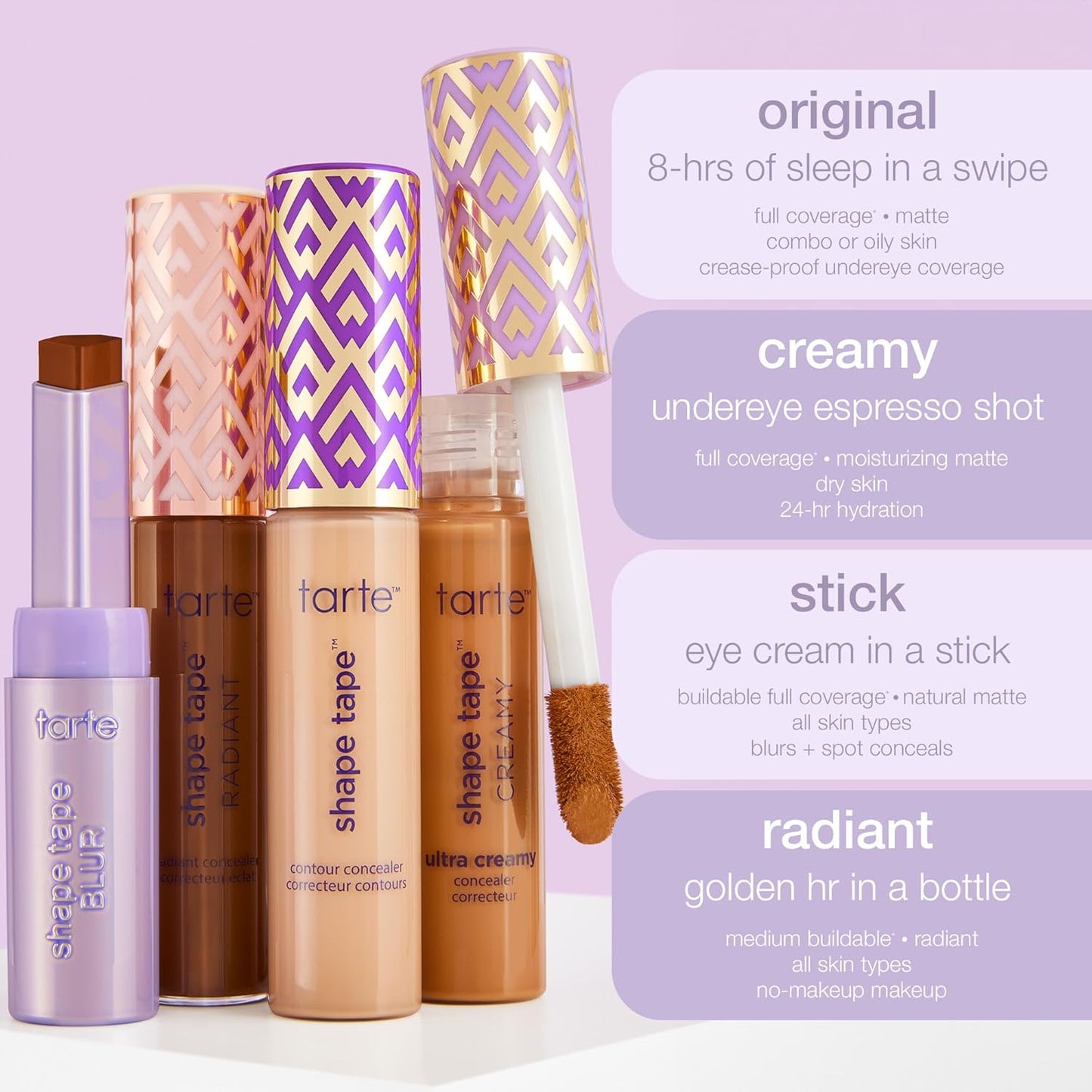 Tarte Shape Tape Radiant Concealer - Medium Coverage, Hydrating Finish for Dark Circles & Fine Lines