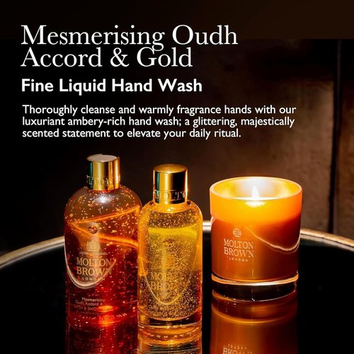 Molton Brown Oudh Accord & Gold Liquid Hand Wash - Luxurious 10 Fl. Oz. Size