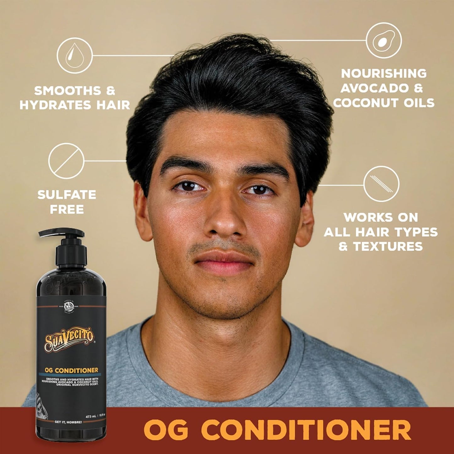 Suavecito Hair & Body Essentials Set | 4-Piece Styling Pomade, Moisturizing Soap, Hydrating Shampoo & Conditioner