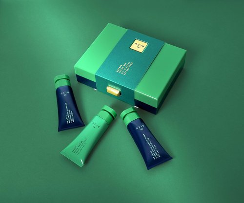 R+Co BLEU Repair + Moisture Trial Set - Travel Size Shampoo, Conditioner & Repair Mask for Damaged Hair