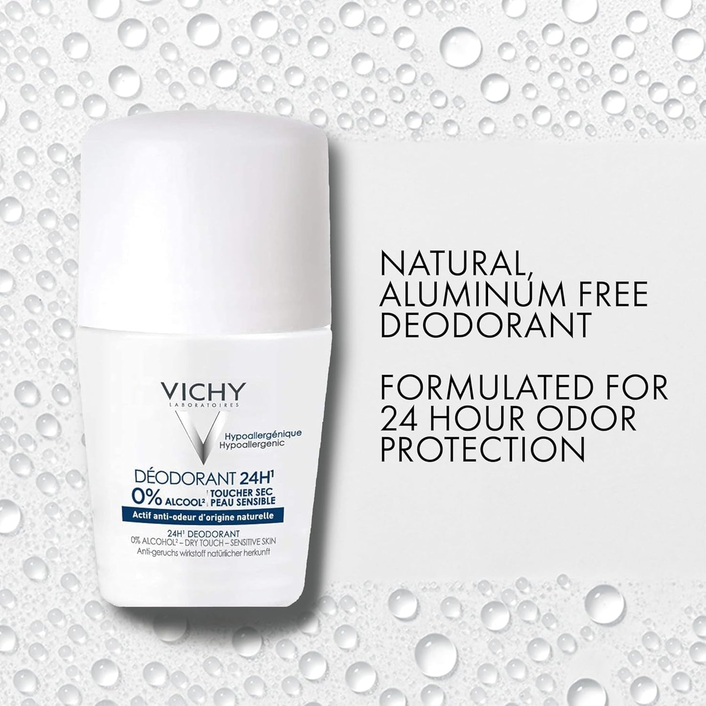 VICHY 24-Hour Dry Touch Deodorant - Long-Lasting Protection for All Skin Types