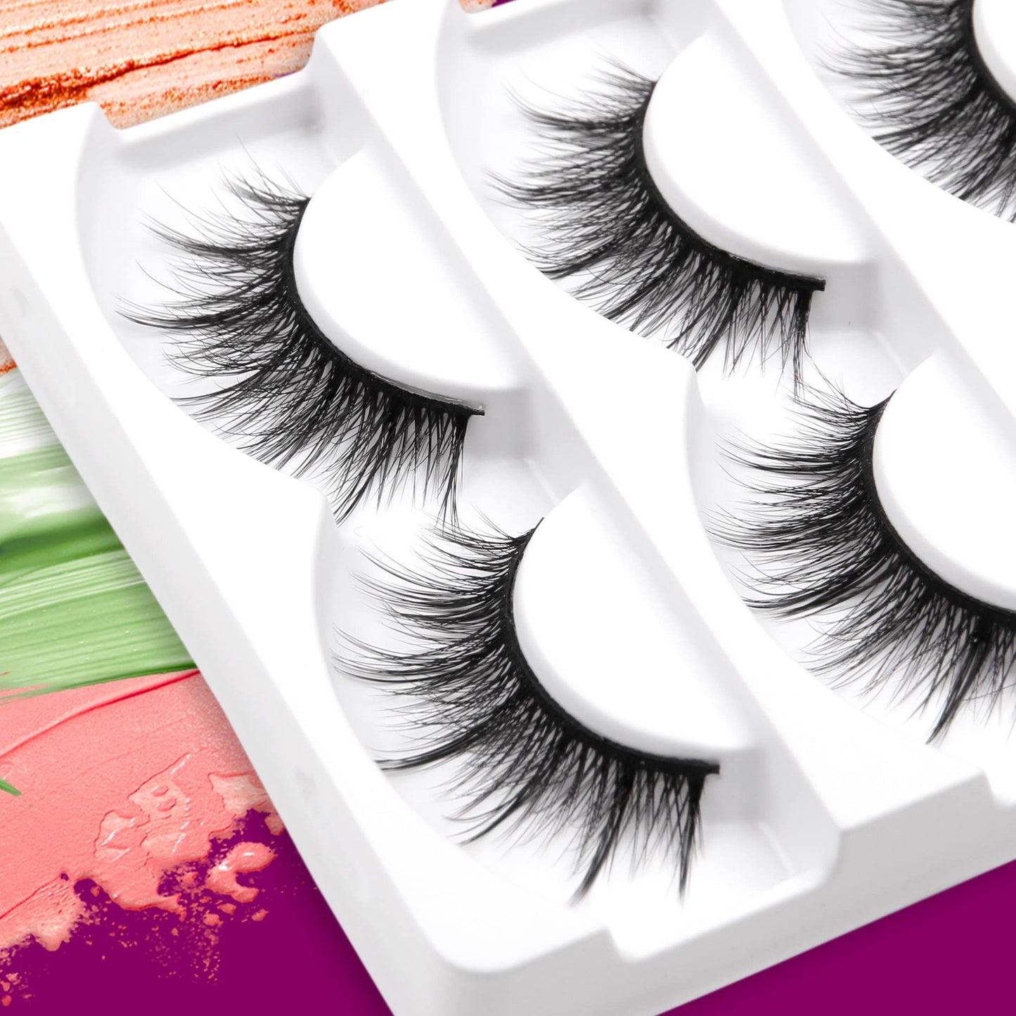 Eliace Lashes Fluffy Wispy Lashes Natural Lashes Wispy False Eyelashes Natural Cat Eye Lashes Faux Mink Lashes Pack, Comfortable Soft & Reusable (14mm) Fake Eyelashes for Women 15 Pairs | Alice