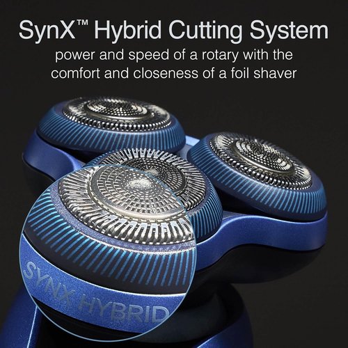 Remington Limitless X7 Shaver - Titanium Blades & Power Sense Tech | Waterproof Rotary Electric Shaver for Sensitive Skin