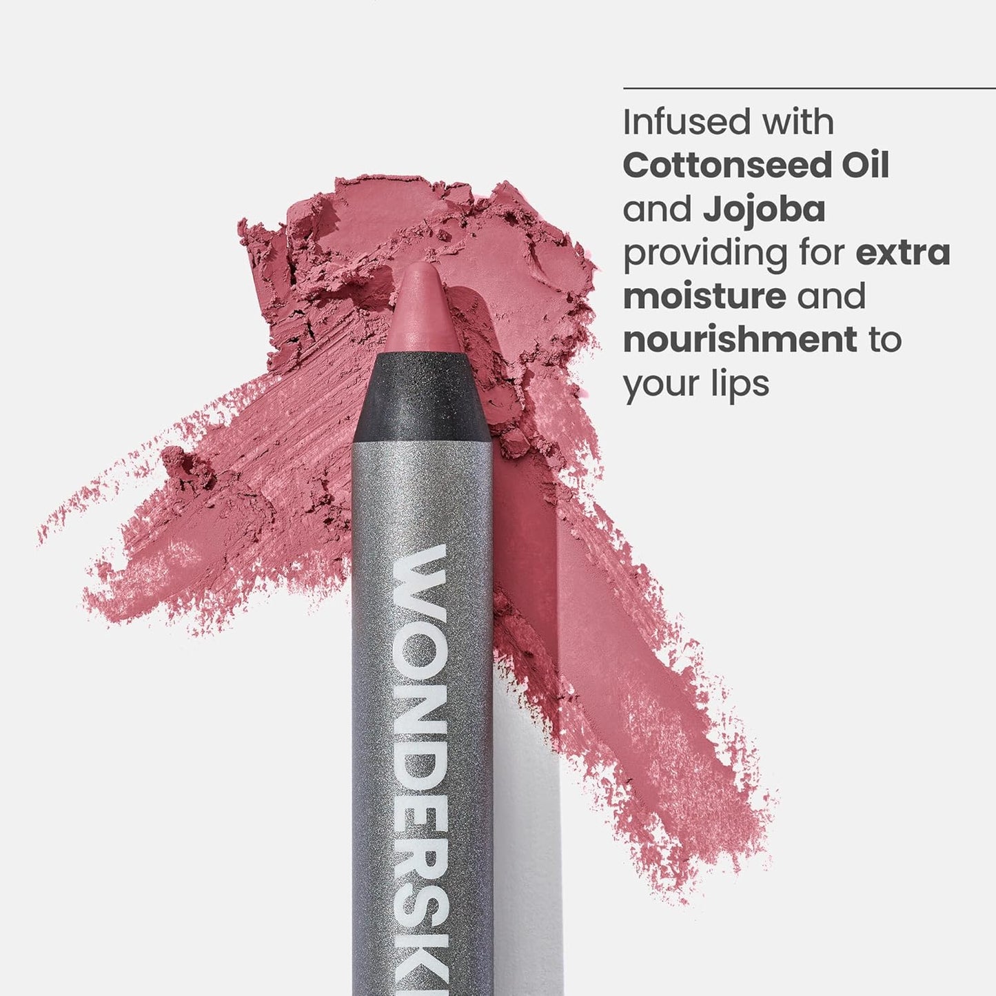 Wonderskin Lipliner Pencil - Long-Lasting, Waterproof Nude Lip Liner | 360 Contour Blush Shade