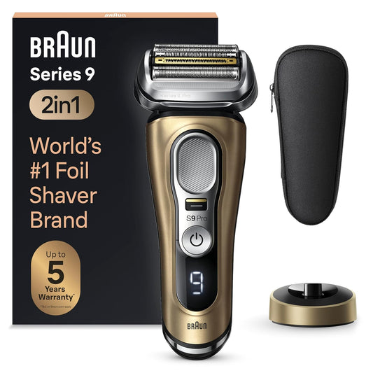 Braun Series 9 Pro 9419s Electric Shaver - Wet & Dry Razor with ProLift Trimmer & 4+1 Head