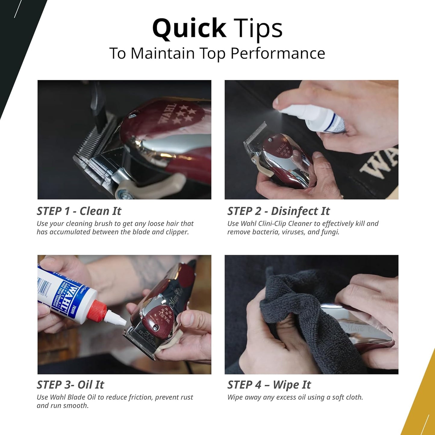 Wahl Professional Cordless Barber Combo - Magic Clip & Detailer Li with 100-Minute Lithium-Ion Run Time