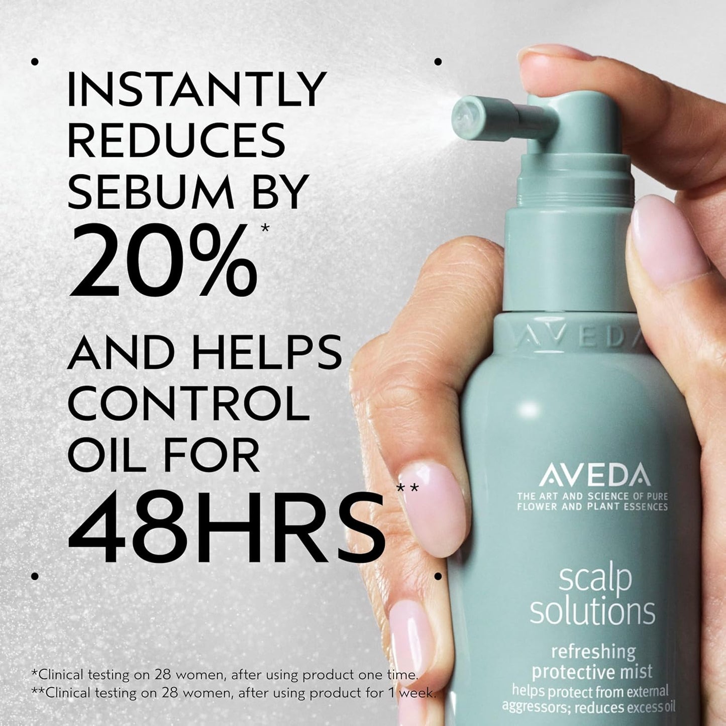 Aveda Scalp Solutions Refreshing Protective Mist - Control Oil & Reduce Sebum | 98% Naturally Derived, 3.4 Fl Oz