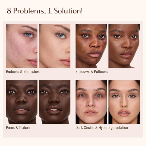 Charlotte Tilbury AIRbrush Flawless Blur Concealer - Longwear Hydrating Formula for Dark Circles & Blemishes - Full Coverage, Crease-Proof Finish