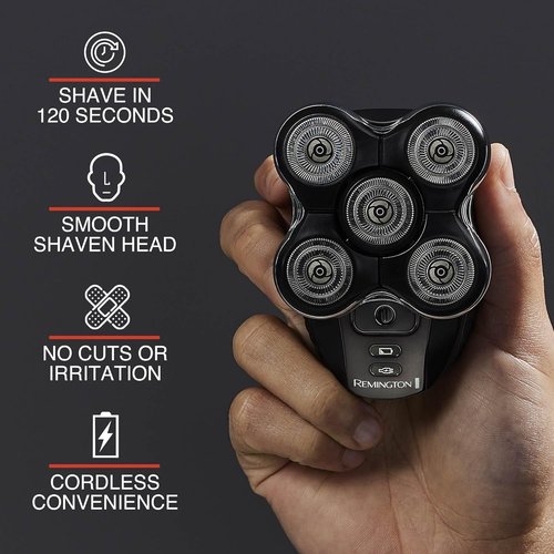 Remington XR7000 Balder Pro Electric Razor - Rechargeable Waterproof Shaver for Men | Cordless, Dual Track Flexing Heads, Black