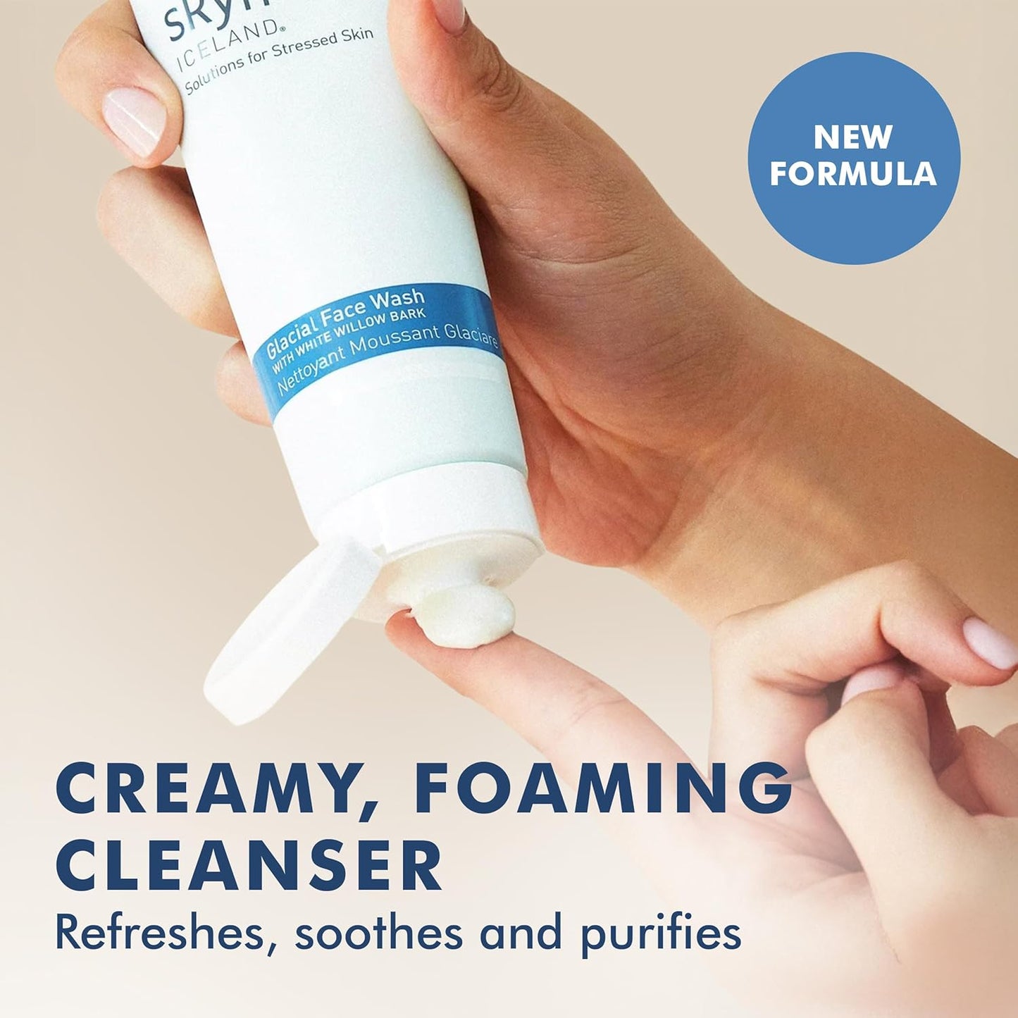 Skyn ICELAND Glacial Face Wash - Creamy Foaming Cleanser for Oily & Combination Skin | 5 Fl Oz