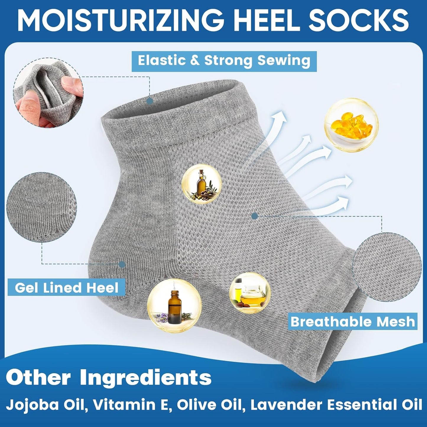 Skiennix Nano Glass Foot File - Professional Callus Remover & Scrubber for Smooth Feet | Includes Heel Socks & Cracked Heel Stick