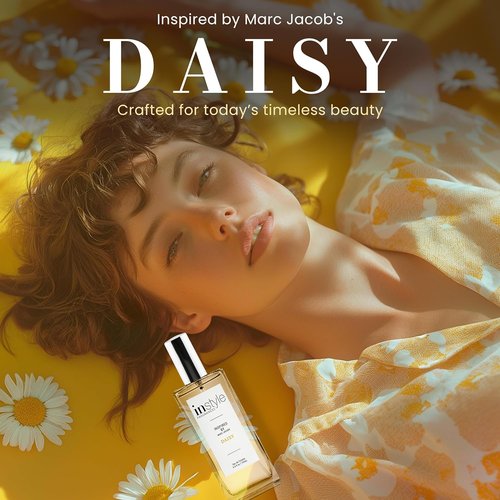 Instyle Fragrances | Women's Eau de Toilette Inspired by Marc Jacobs' Daisy - Clean, Vegan, 3.4 Fl Oz