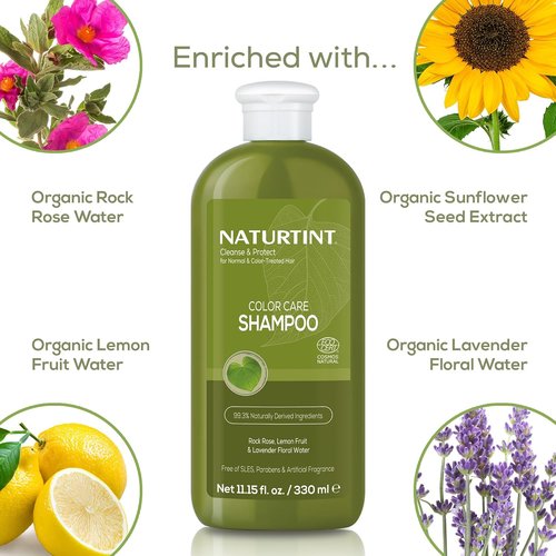Naturtint Color Care Shampoo - Vibrant Formula for Color-Treated Hair | Paraben-Free, 12 oz