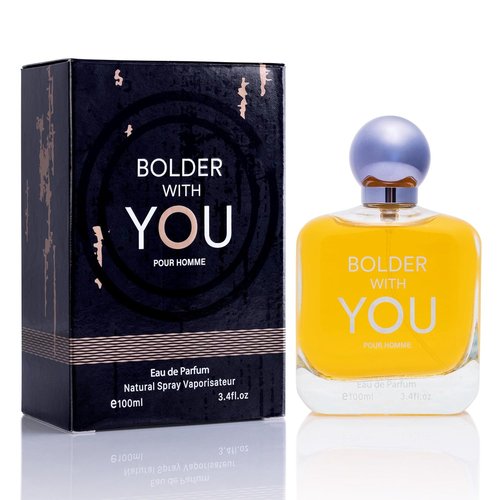 Bolder With You Eau De Parfum for Men - Aromatic & Refreshing Fragrance with Cardamom, Vanilla | 100ml Elegant Bottle