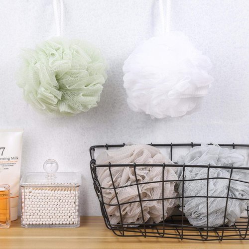 BTYMS Bath Sponge | 60g Mesh Loofah Pouf Set - Soft Body Wash Scrunchies | Pack of 4