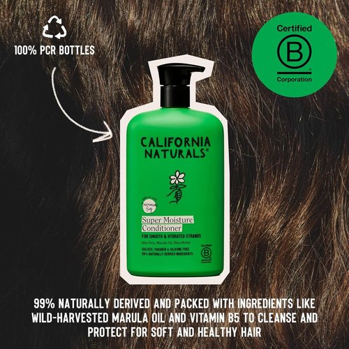 California Naturals Super Moisture Conditioner - Hydrating Formula for Damaged Hair | 20 fl oz, Vegan & Color Safe