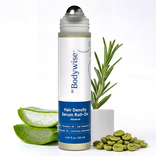 Be Bodywise Advanced Hair Density Roll-On Serum - 50 ml | 5% Saw Palmetto & 3% Rosemary for Hair Growth | Unisex Scalp Treatment
