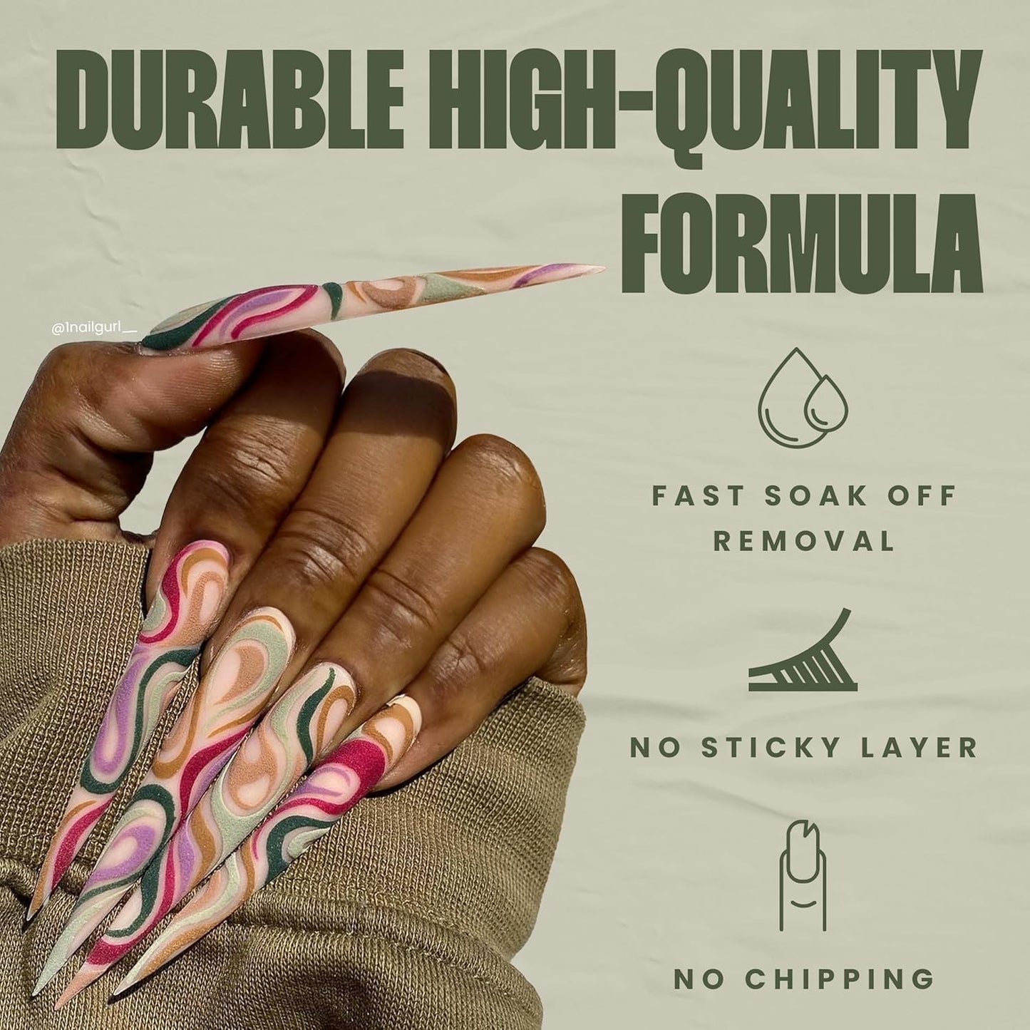 V Beauty Non-Wipe Gel Top Coat Nail Polish - Long-Lasting Matte Finish for Stronger Nails | 15 ml