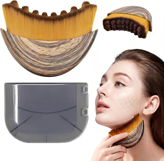 Skiennix Lymphatic Drainage Face Brush - Anti-Puffiness & Sculpting Tool for Glowing Skin