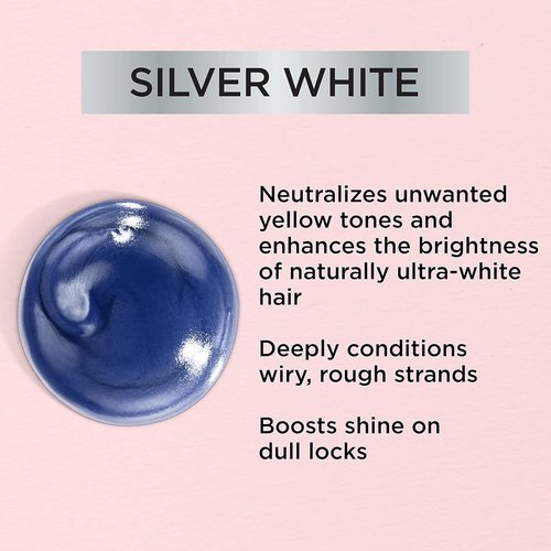 L’Oreal Paris Le Color Gloss - In-Shower Toning Gloss & Deep Conditioner for Gray Hair | Silver White, 1 Kit