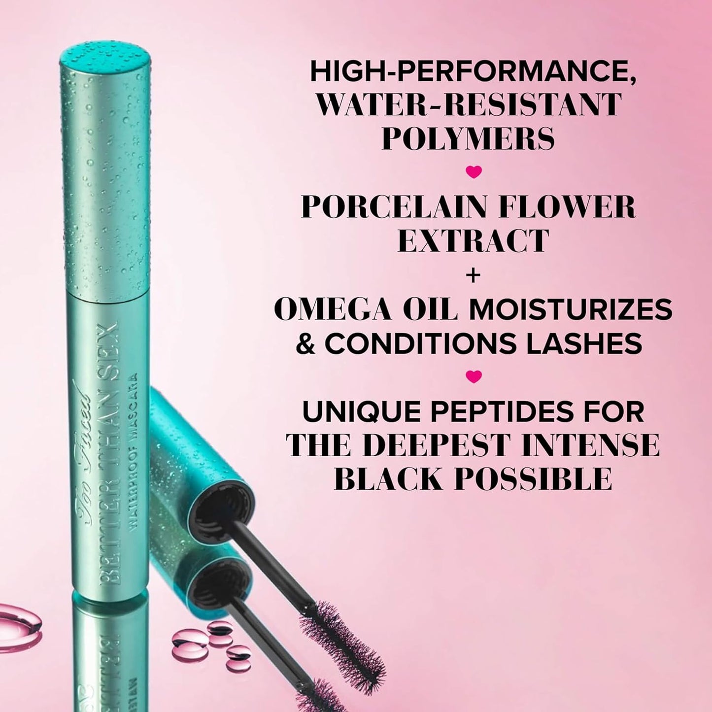 Too Faced Better Than Sex Waterproof Mascara & Foreplay Primer Duo | Lasting Volume & Conditioning, 0.17 Fl Oz + 0.13 Fl Oz