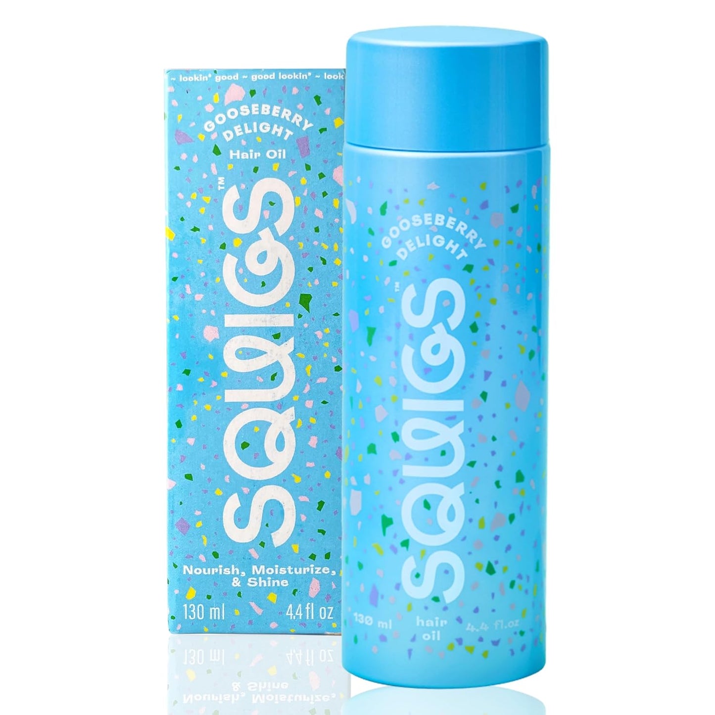 Squigs Hair Growth Oil - Nourishing Amla, Castor & Coconut Oil Blend for Frizz Control | 130ml