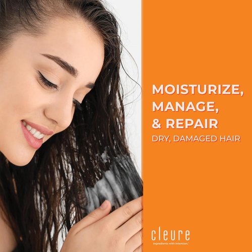 Cleure Hydrating Conditioner | Hypoallergenic, SLS & Paraben Free, Unscented - 12 Fl Oz