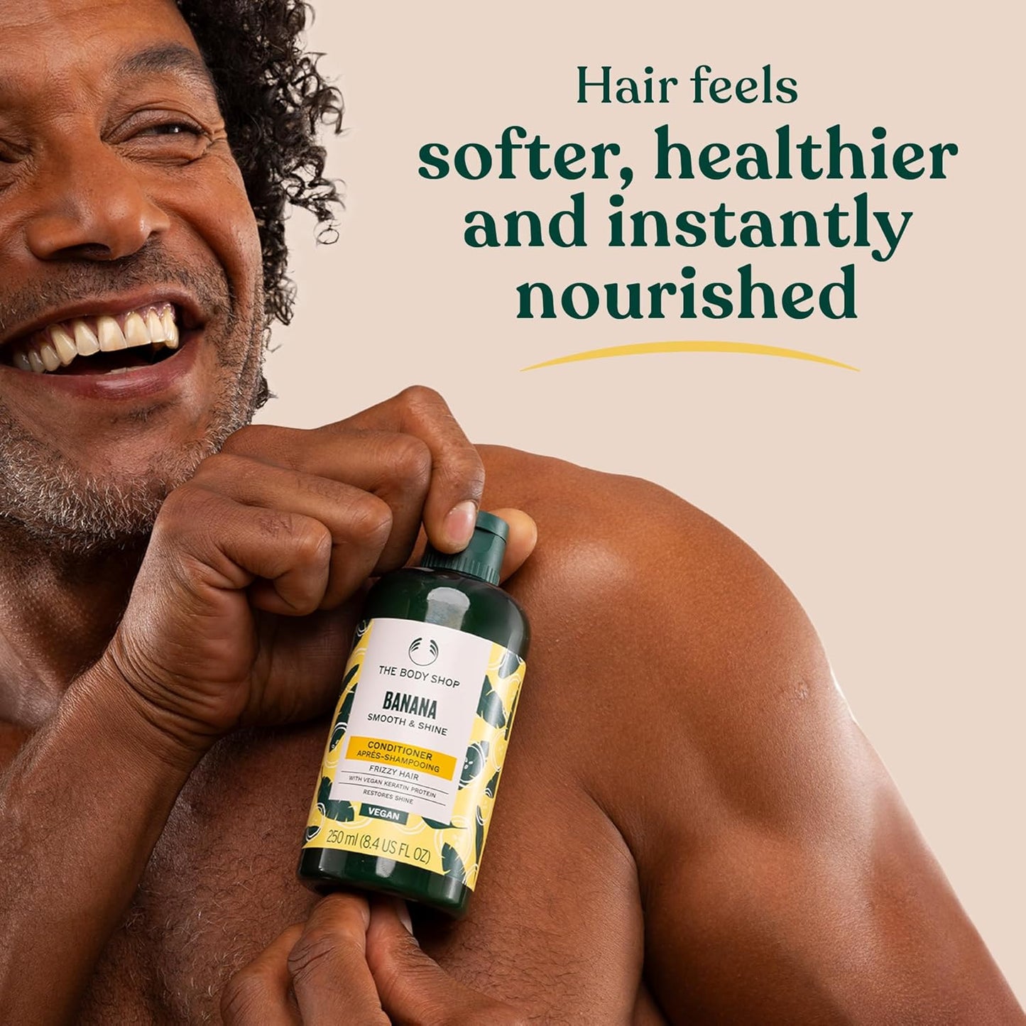 The Body Shop Banana Conditioner - Nourishing Formula for Soft, Shiny Hair | 8.4 Fl Oz