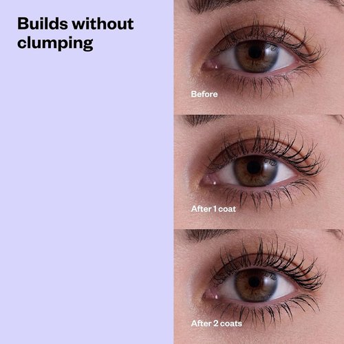 Kosas Mini Soulgazer Mascara - Lengthening & Lifting Peptide Formula | Smudge-Proof & Clump-Free, Vegan