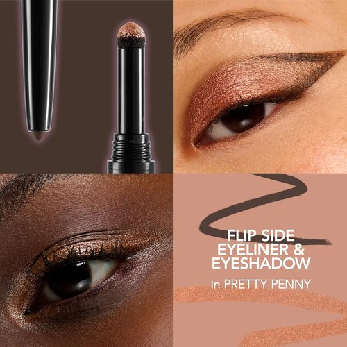 BUXOM Dual-Ended Eyeliner & Shadow Duo - Waterline-Safe Liner & Crease-Proof Shadow, Longwear, Vegan