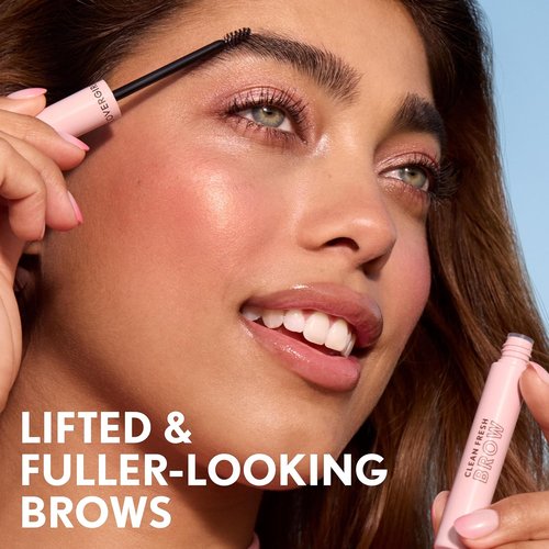 CoverGirl Clean Fresh Brow Gel - Long-Lasting, Vegan Formula for Natural-Looking Brows | 500 Medium Brown, 0.18oz