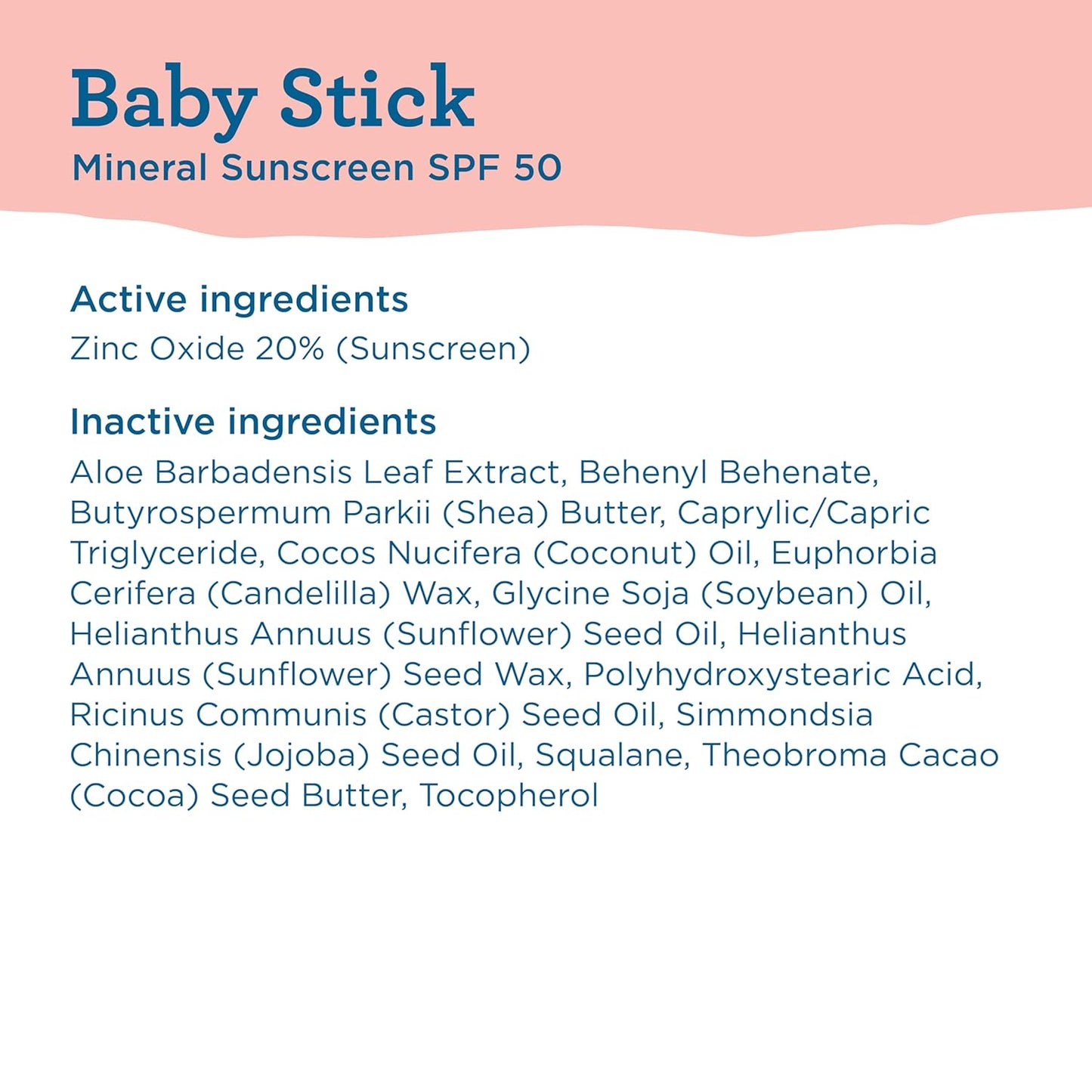 Blue Lizard BABY Mineral Sunscreen Stick - SPF 50+ Zinc Oxide, Water Resistant, Fragrance-Free | 0.5 oz