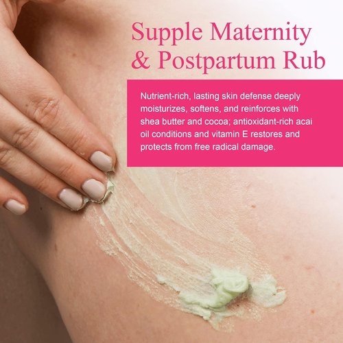 100% PURE Stretch Mark Butter - Nourishing Belly Moisturizer with Shea & Cocoa Butter | Vegan, 1.35oz