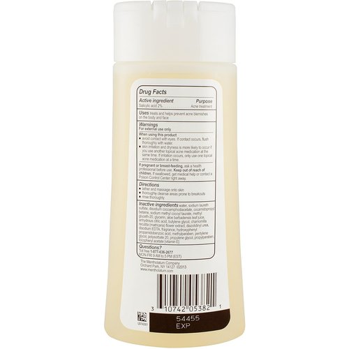 Phisoderm Anti-Blemish Body Wash - Clear Skin Formula | 10-Ounce Size