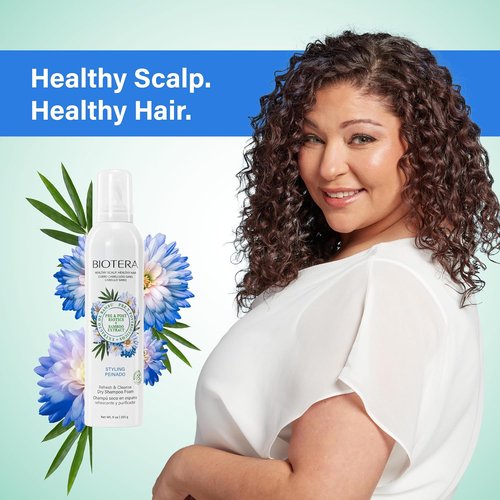 Biotera Refresh & Cleanse Dry Shampoo Foam - Oily Scalp Solution | Vegan, Paraben-Free | 9 Fl Oz
